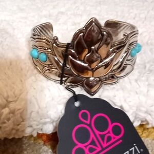 Desert Drill Blue Cuff Bracelet